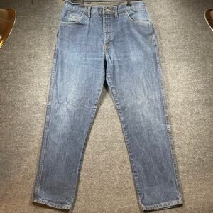 Tecgen FR Cordura Jeans Men's 36X32 Blue Straight Leg Denim Workwear